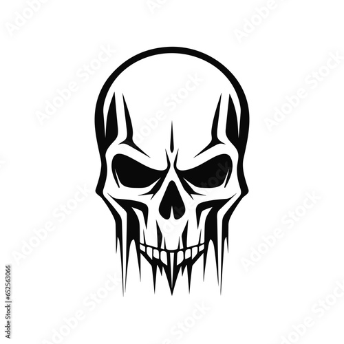 Abstract vector illustration of skull.