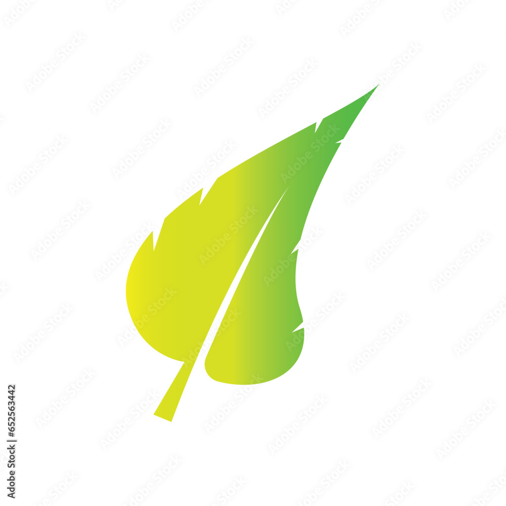 Green leaf logo. Garden, plants and nature vector design. Concept illustration vector template Green leaf logo. Garden, plants and nature vector design. Concept illustration vector template