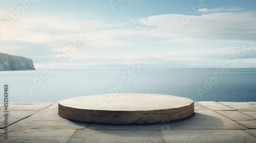 Product Podium with sky background