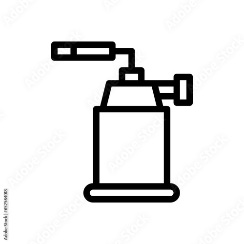 blowtorch line icon