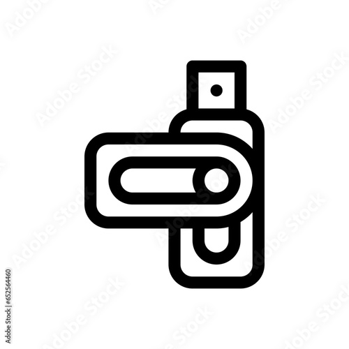 flash disk line icon