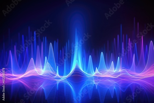 Spectrum Audio wave abstract technology background