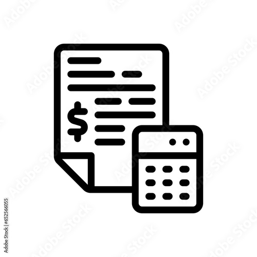 budgeting line icon