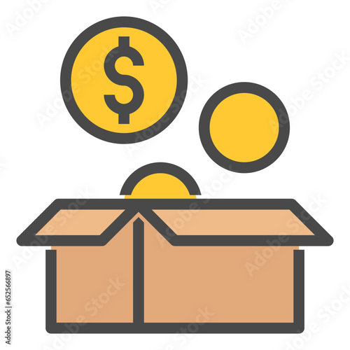 crowdfunding icon illustration
