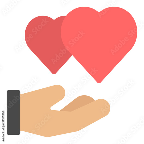 giving love icon illustration