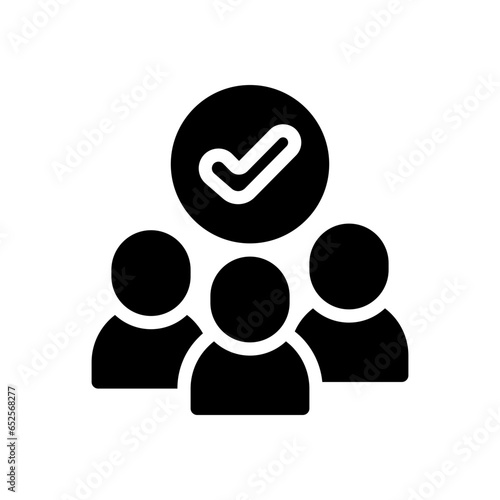 hired glyph icon
