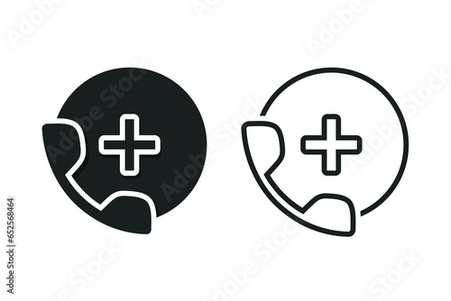 Medical call icon. Illustration vector