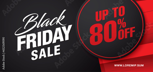 Black friday sale banner layout design