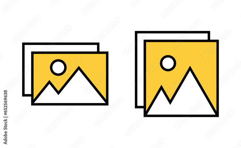 Picture icon set for web and mobile app. photo gallery sign and symbol. image icon Picture icon set for web and mobile app. photo gallery sign and symbol. image icon