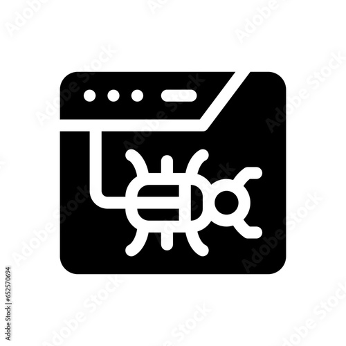 malware glyph icon