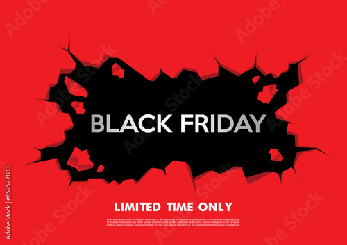 Black friday sale banner layout design