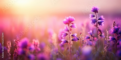 lavender flowers in the field