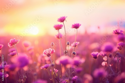pink flowers in the field © Muhammad Hammad Zia