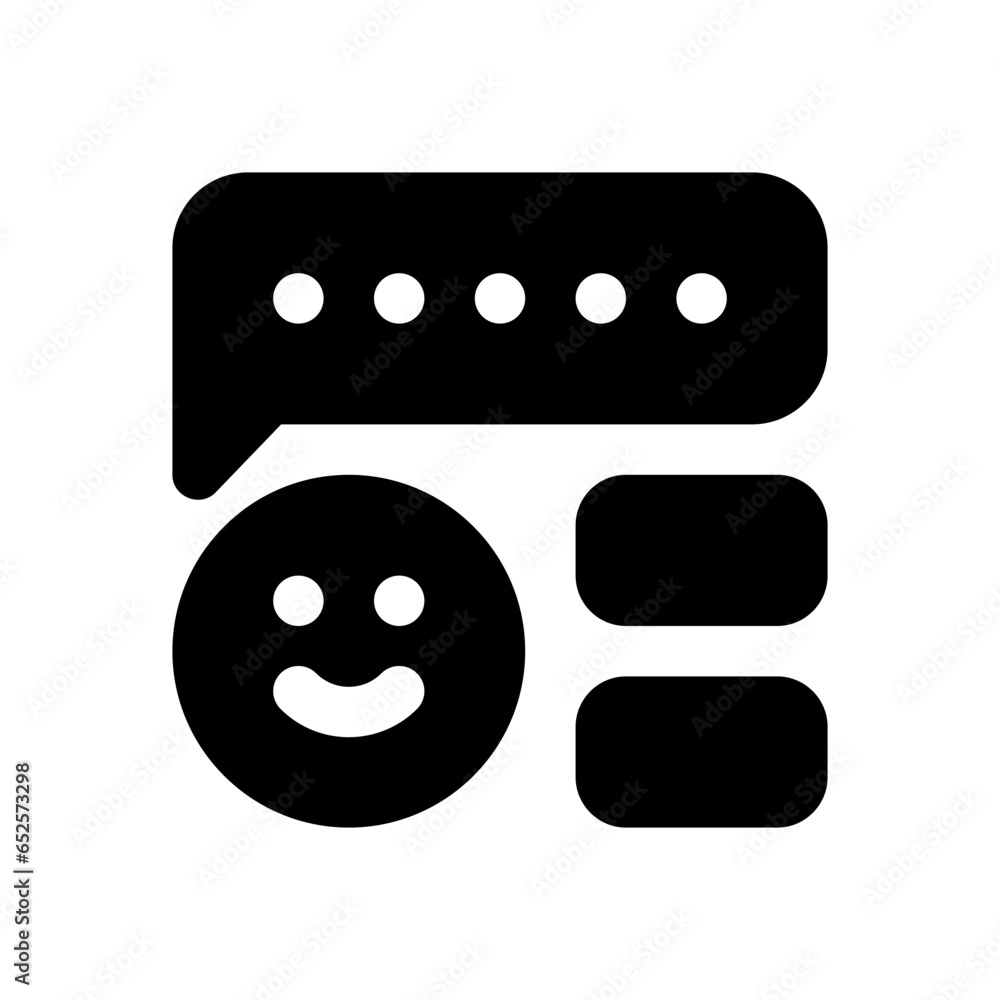 Fototapeta premium review glyph icon