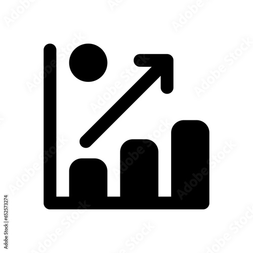 bar graph glyph icon