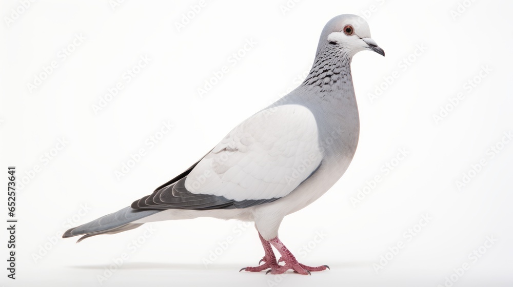 Peaceful Dove: Beautiful Bird on a White Background Peaceful Dove: Beautiful Bird on a White Background