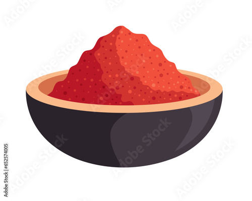 chili pepper powder in bowl