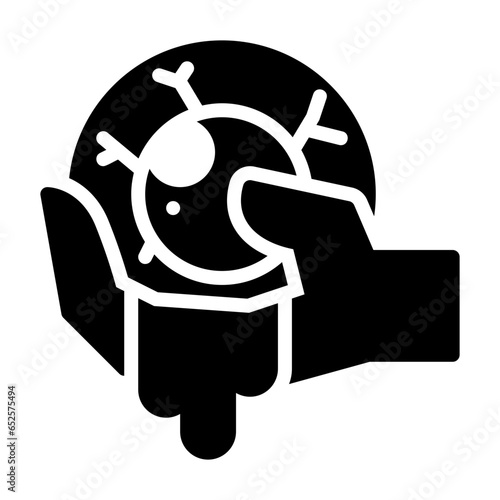Eyeball glyph icon