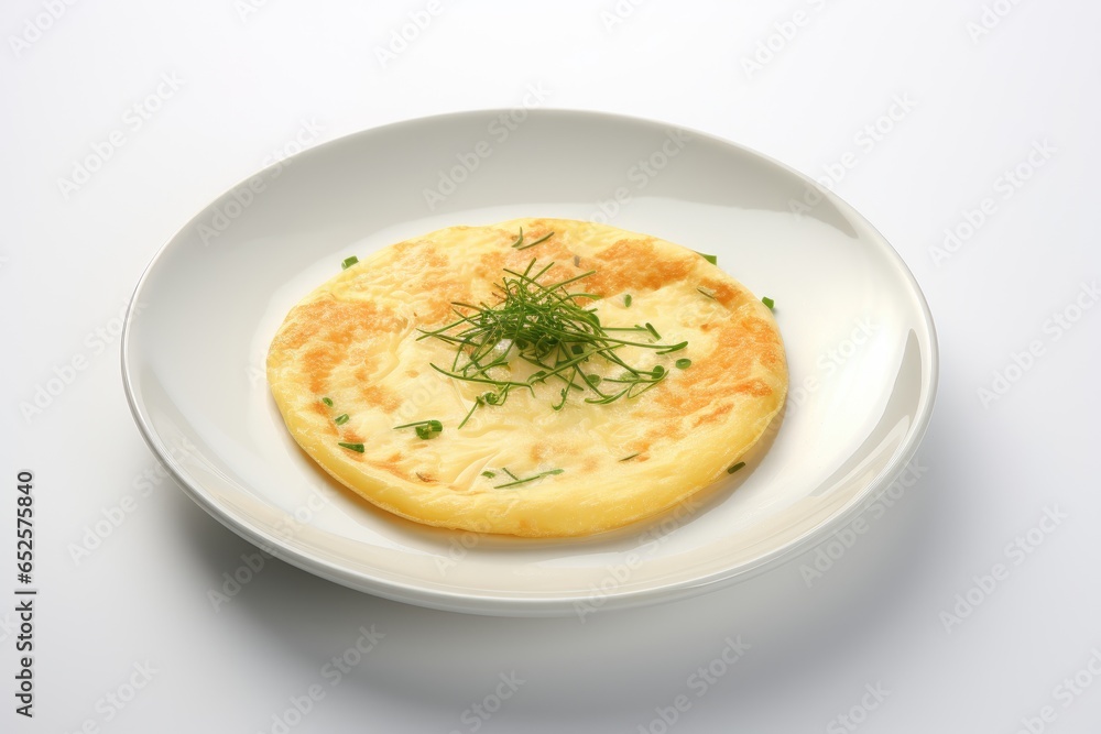 omelet egg on a white plate omelet egg on a white plate