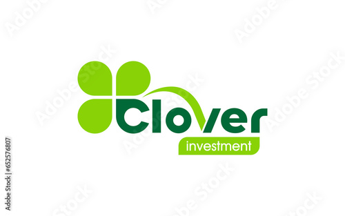 Illustration graphic vector of green clover or shamrock four-leaf logo design template