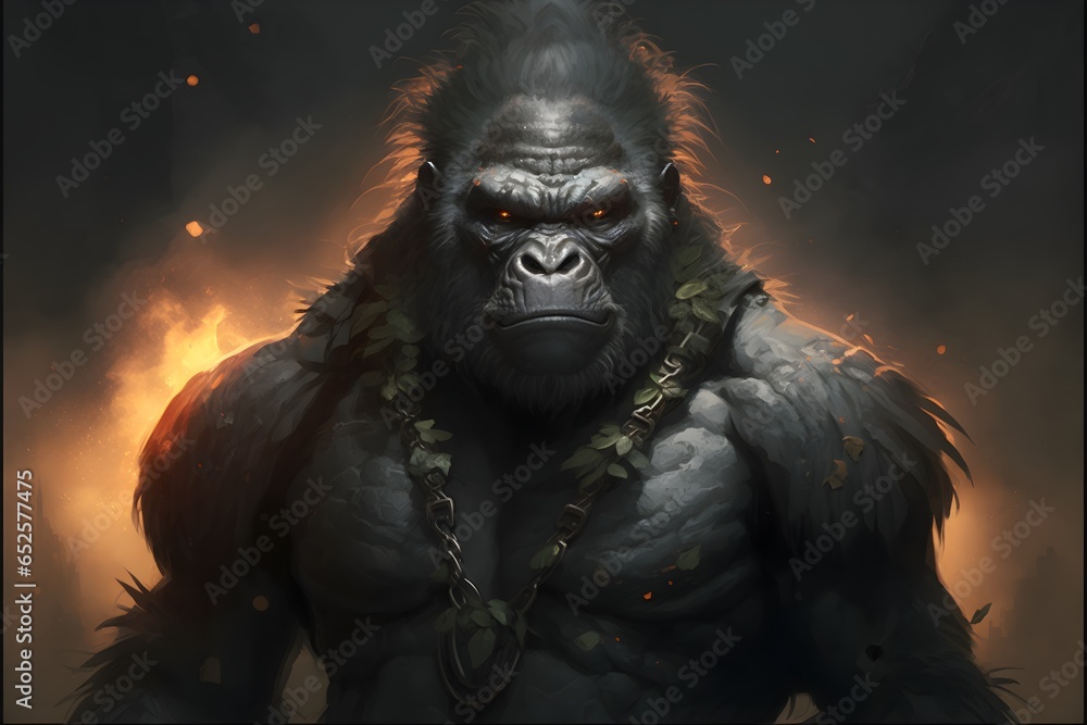epic gorilla character wallpaper 