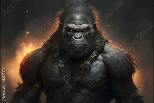 epic gorilla character wallpaper 