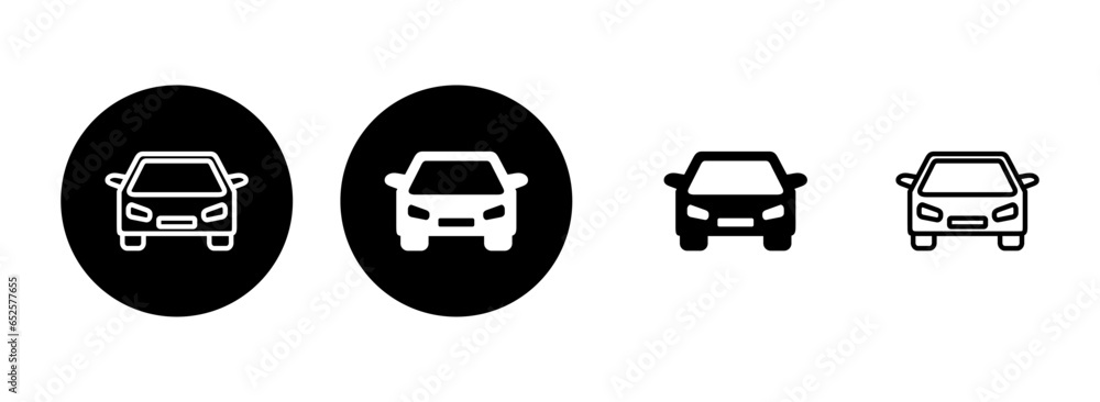 Car icon set illustration. car sign and symbol. small sedan Car icon set illustration. car sign and symbol. small sedan
