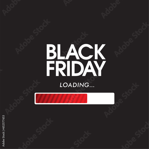 Black friday. Progress loading bar