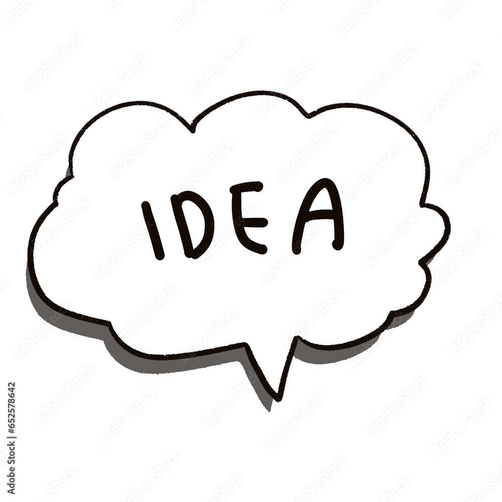 White buble Cloud idea Symbol, idea icon White buble Cloud idea Symbol, idea icon