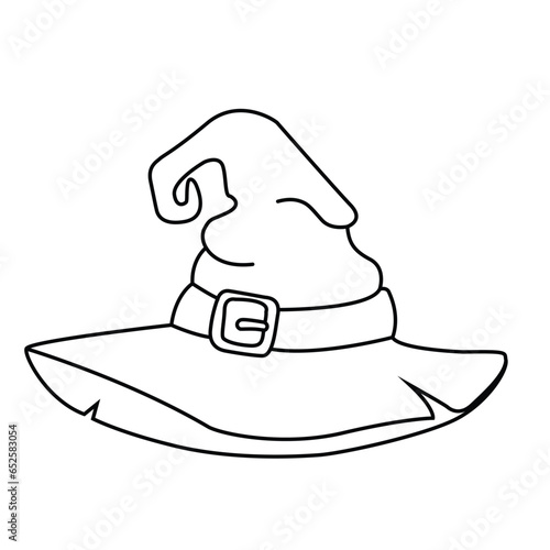 Halloween hat out line art