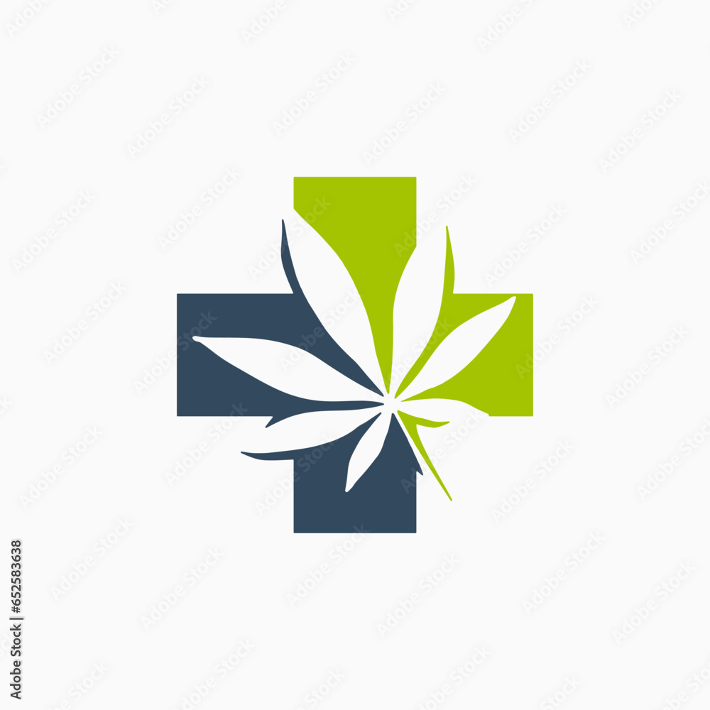 medical cannabis logo vector icon illustration medical cannabis logo vector icon illustration