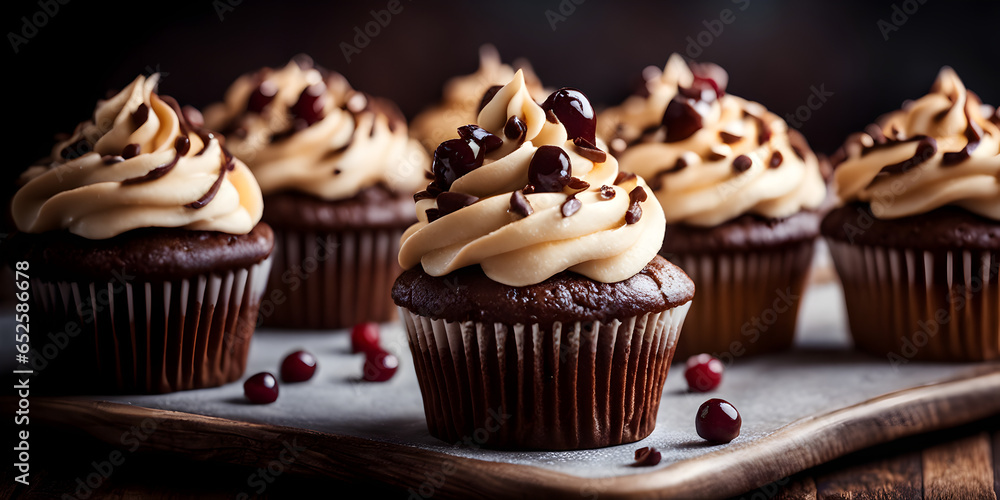 Cupcake Delights on the Plateau Sweet Desserts with Frosting on Top Cupcake Delights on the Plateau Sweet Desserts with Frosting on Top