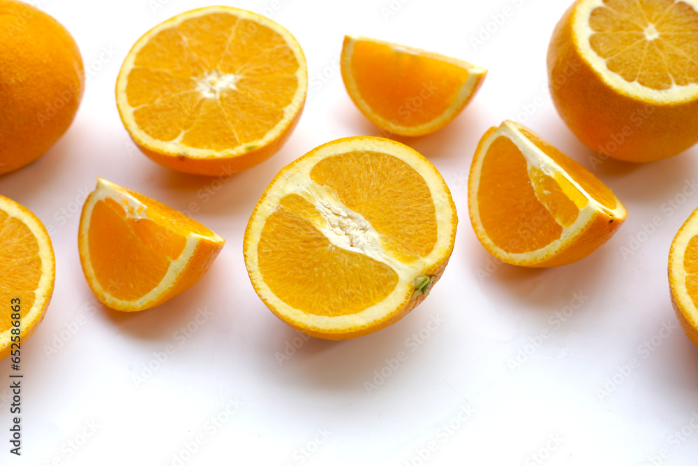 Fototapeta premium Fresh orange fruit, high vitamin c
