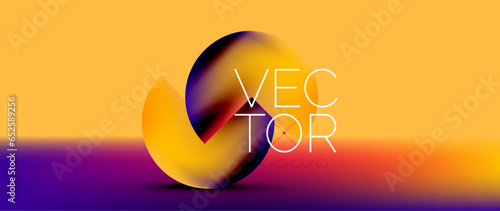 Podium background adorned with fluid gradient color geometric shapes. Eye-catching and modern design. The liquid gradients infuse element of fluidity and energy