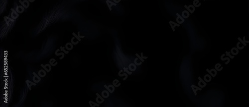  Black faux fur texture background from Generative AI