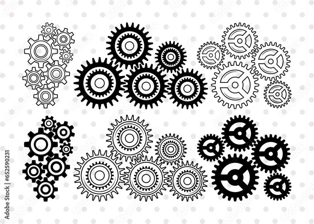 Growing Gears Silhouette, Metal Gears Svg, Machine Gear Svg, Cogs and Gears Svg, Cog Wheels Svg, Steampunk Cog Gear Svg, Gears Bundle Growing Gears Silhouette, Metal Gears Svg, Machine Gear Svg, Cogs and Gears Svg, Cog Wheels Svg, Steampunk Cog Gear Svg, Gears Bundle