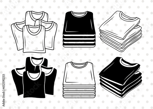 Folded Tshirt Silhouette, Polo Tshirt Svg, Tshirt Icon Svg, Folded Clothes Svg, Man Dress Svg, Men Wear Svg, Fashion Svg, Polo Tshirt Bundle

