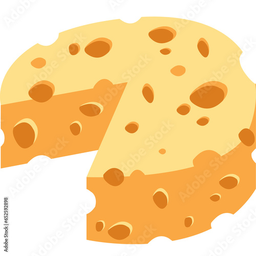 Illustration Flat Design Cheese