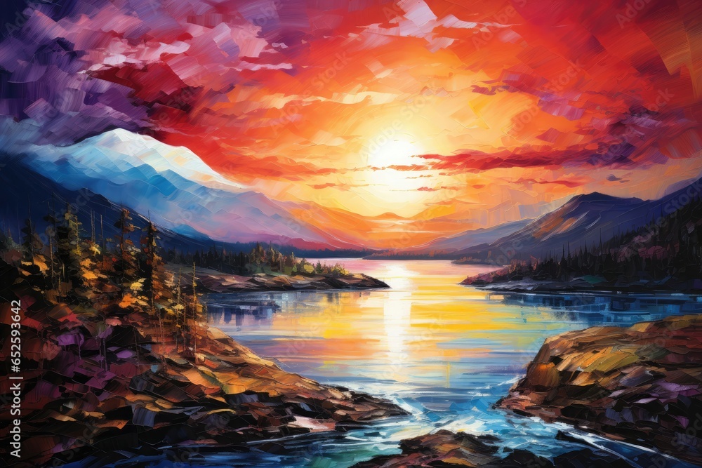 Emotions paint vibrant landscapes