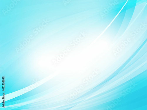 ライトカラーの波形アブストラクト背景_ライトブルー