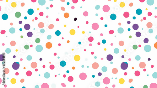 Repeating Colorful Confetti Pattern in Seamless Design
