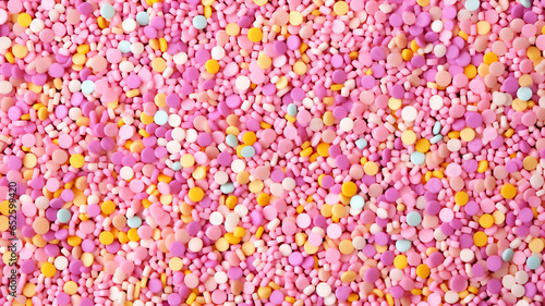 Background Pattern Featuring Trendy Colorful Sprinkles