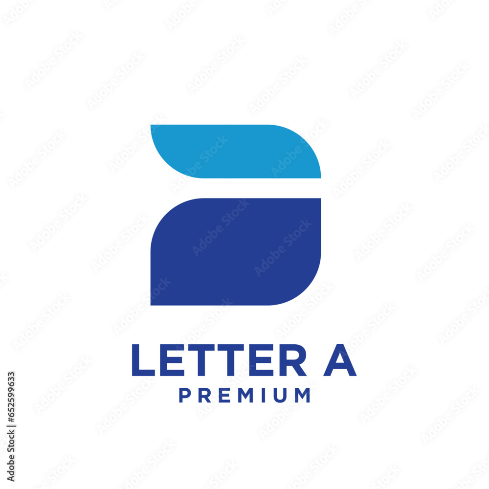 A letter abstract logo design illustration template A letter abstract logo design illustration template