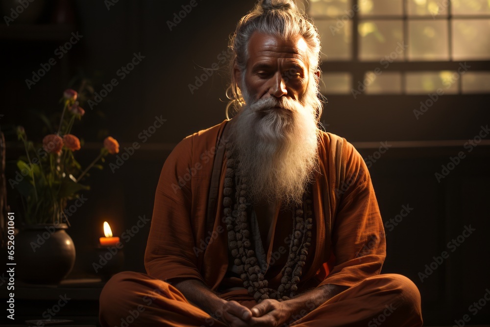 Serene yogi, Generative AI Serene yogi, Generative AI
