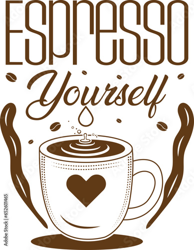 Coffee cup, Coffee t-shirt Design, Coffee tee