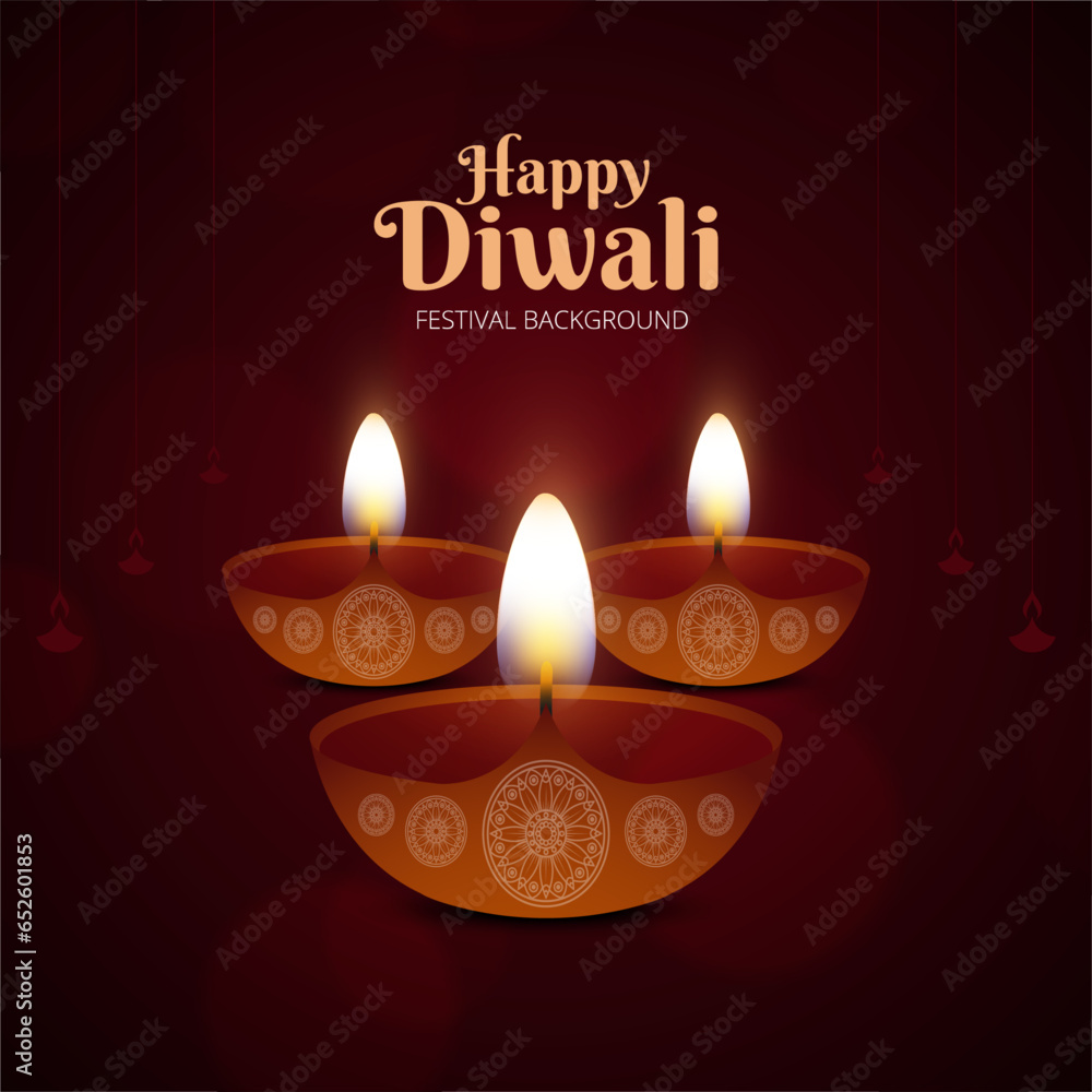 Happy Diwali Illustration Background Design Happy Diwali Illustration Background Design