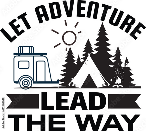 Camping Quotes SVG Design, Hand-drawn mountain illustration For T-shirt Design, Quotes about Adventure,