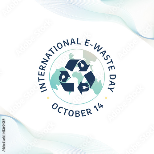 Flyers promoting International E-Waste Day or events associated with it can feature vector pictures concerning the holiday. design of a flyer, a celebration.