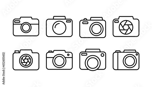 Camera Icon in trendy flat style isolated. Camera symbol web site design