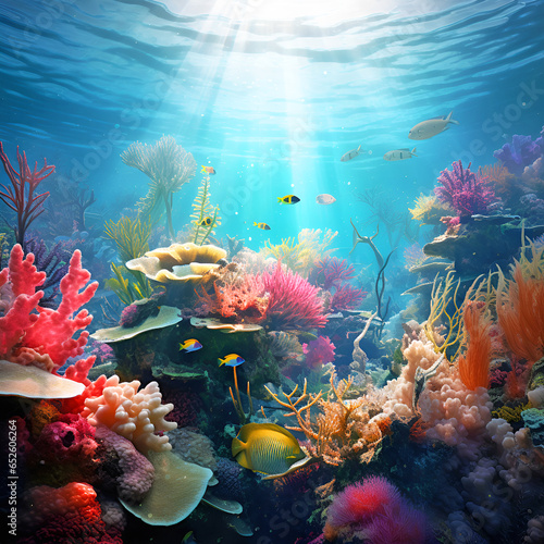 Beautiful fish and natural creatures under the sea. © detshana